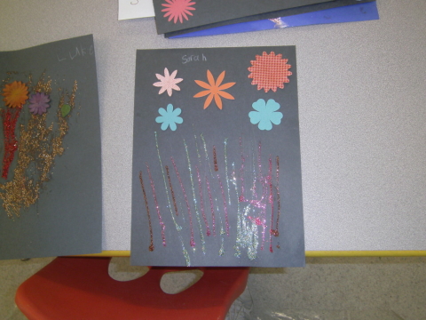 Student Artwork inspired by “Hedgie Blasts Off” by Jan Brett