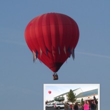 November Preschool and Enrichment Students Watch a Hot Air Balloon