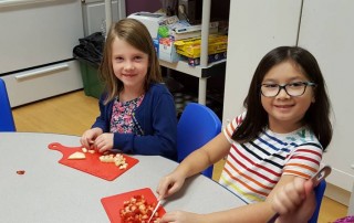 Salsa - Students Prepare Healthy Snacks at Brookeside Montessori School