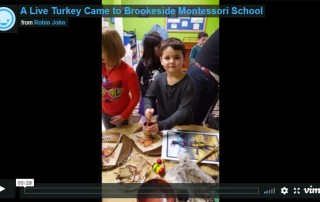 Turkey and Pilgrim Visit Brookeside Montessori School