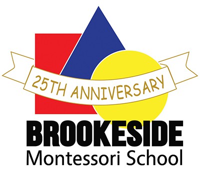 25th Anniversary logo - Brookeside Montessori School