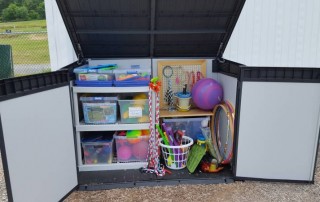 Outdoor Storage Container Organized